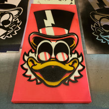 Load image into Gallery viewer, Cheapskate Duck painting- 6" X 12" CANVAS