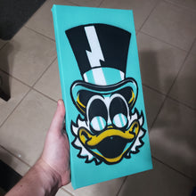 Load image into Gallery viewer, Cheapskate Duck painting- 6" X 12" CANVAS