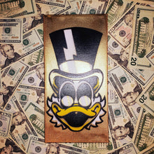 Load image into Gallery viewer, Cheapskate Duck painting- 6" X 12" CANVAS