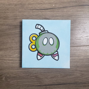 The bomb dot com - 6 " x 6" in CANVAS