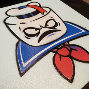 STAY PUFT painting- 12" X 12" CANVAS