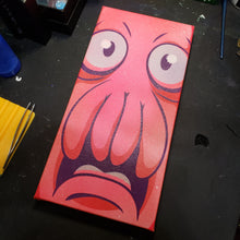 Load image into Gallery viewer, Dr. Zoidberg head- 6&quot; X 12&quot; CANVAS
