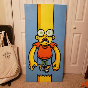 In Over Your Head Bart - 24" W X 48" H CANVAS