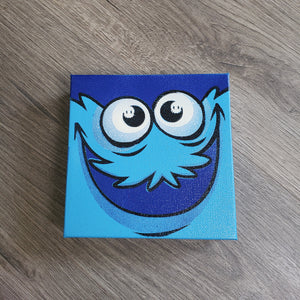 The Monster of Cookies - 6 " x 6" in CANVAS