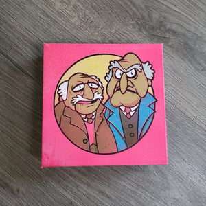 Mad Puppets - 6 " x 6" in CANVAS
